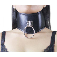 High Quality Black Sex Neck Ring Neck Collar Sm Necklace Adult Sm Toys Female Collar Leather PVC